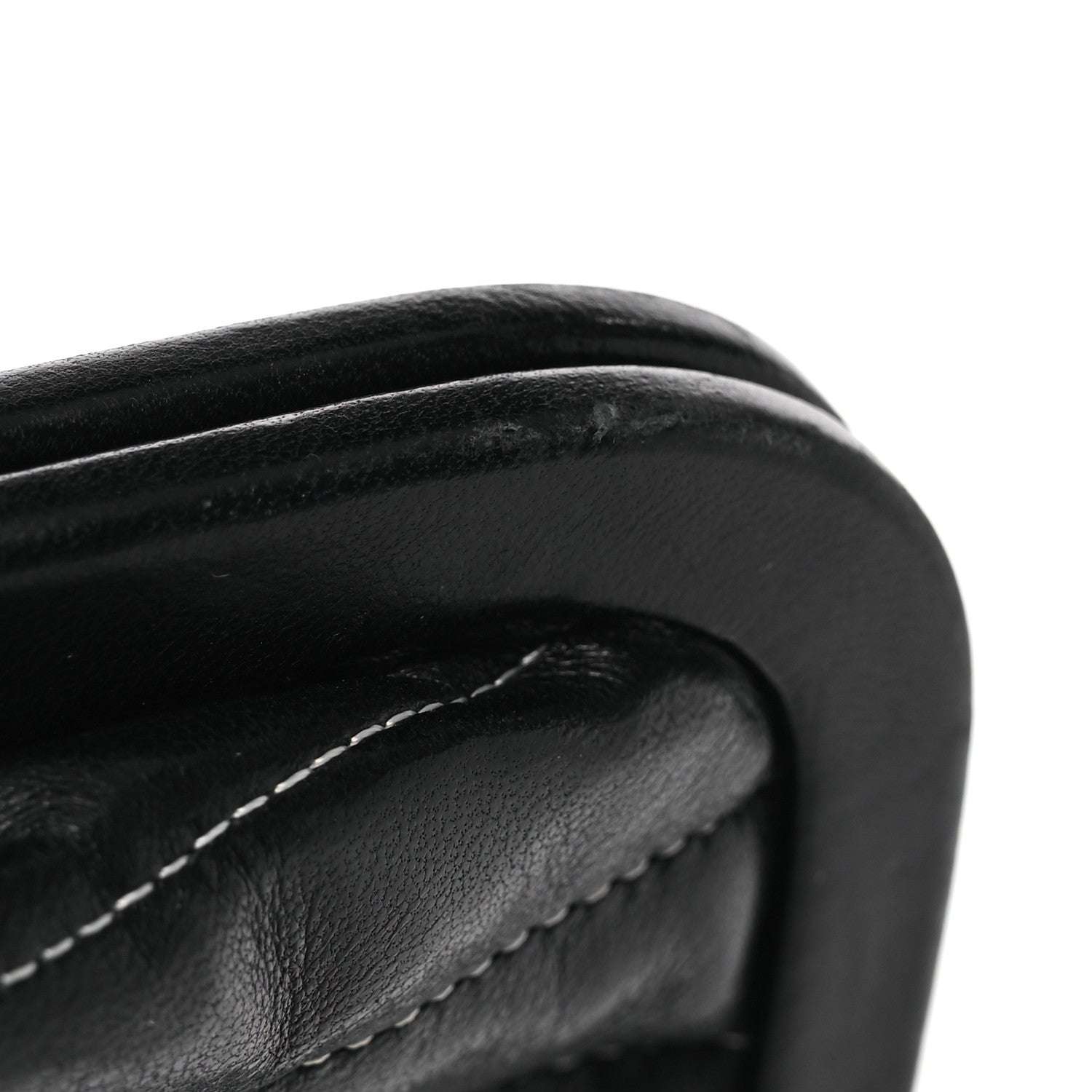 Chanel Lambskin Vertical Quilted Mademoiselle Clutch Black 12 of 15