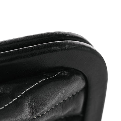 Chanel Lambskin Vertical Quilted Mademoiselle Clutch Black 12 of 15