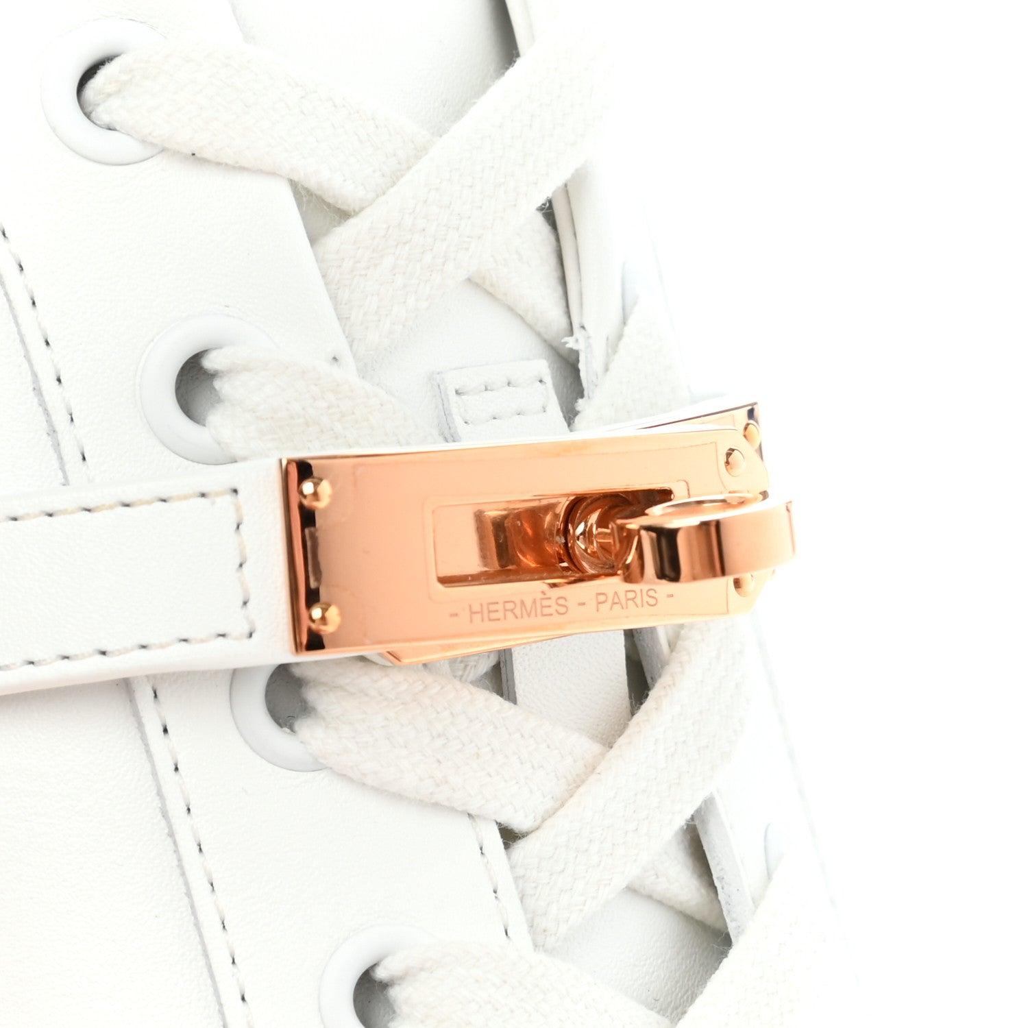 Hermes Calfskin Day Sneakers 35.5 White 8 of 8