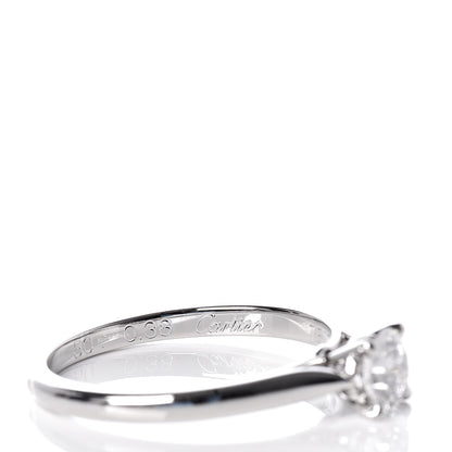 Cartier Platinum Diamond .38ct Solitaire 1895 Engagement Ring 50 5.25 5 of 8