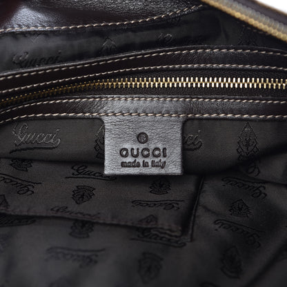 Gucci Crystal Monogram Large Hysteria Clutch Brown 6 of 9