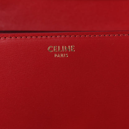 Celine Smooth Calfskin Small Classic Box Flap Bag Red 5 of 5
