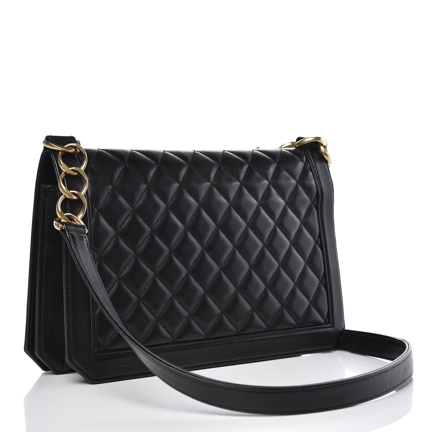 Chanel Lambskin Quilted Flap Bag Black 3 of 13