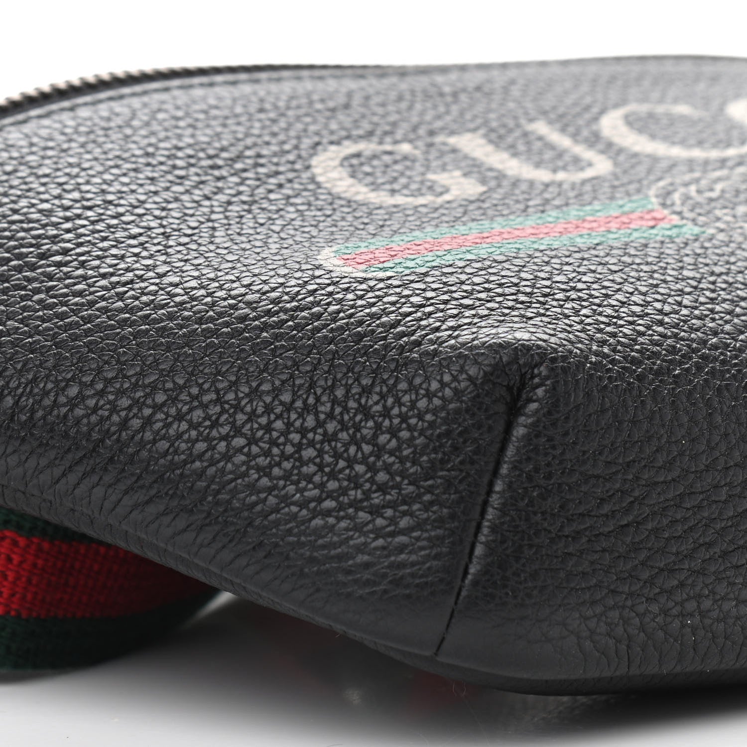 Gucci Grained Calfskin Small Logo Belt Bag Black 9 of 10