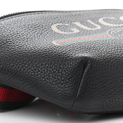 Gucci Grained Calfskin Small Logo Belt Bag Black 9 of 10