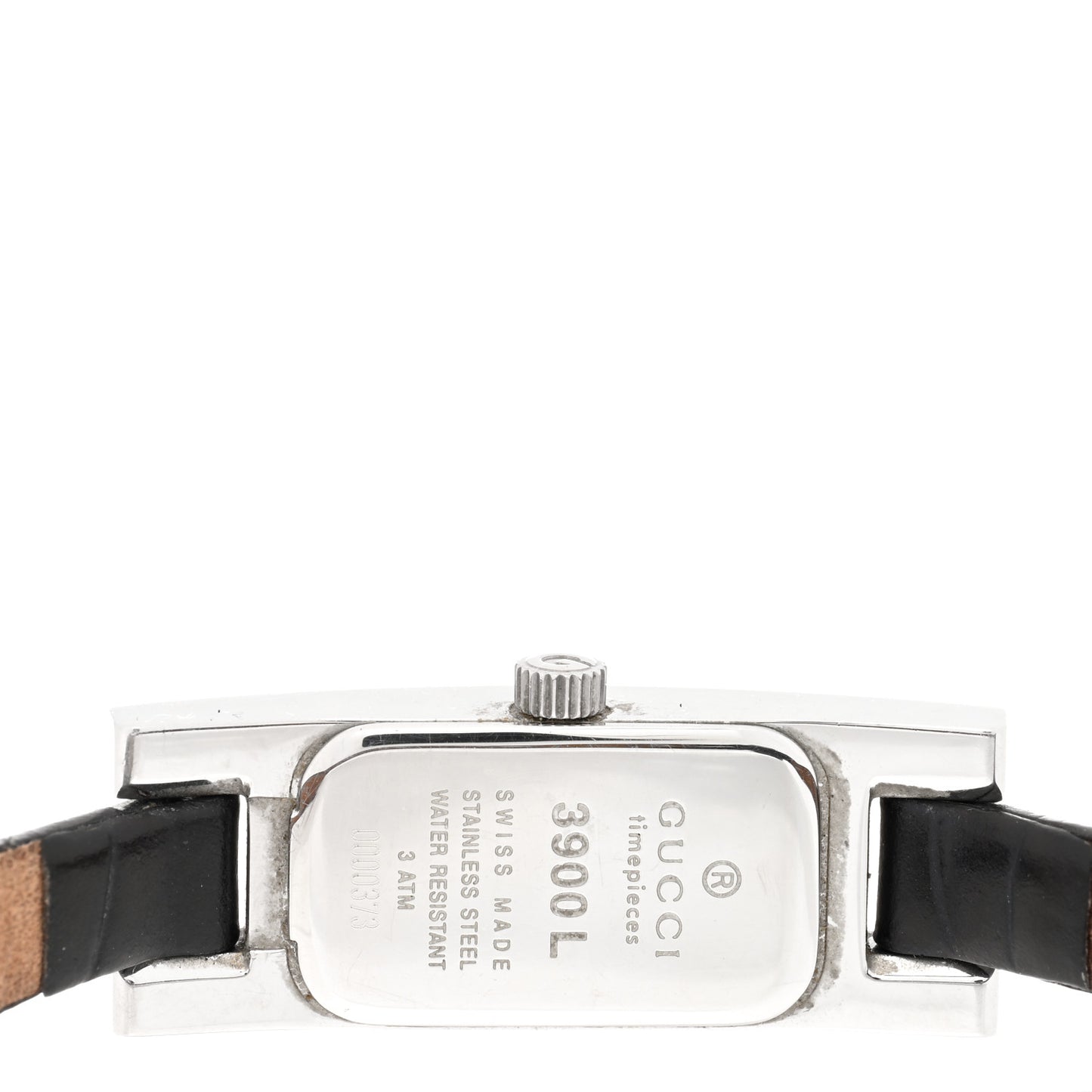 Stainless Steel Calfskin 12mm 3900L Quartz Watch Black