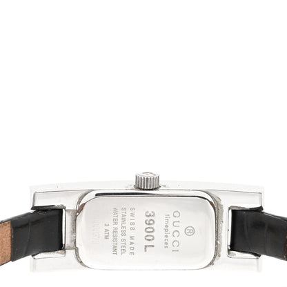 Gucci Stainless Steel Calfskin 12mm 3900L Quartz Watch Black 4 of 5