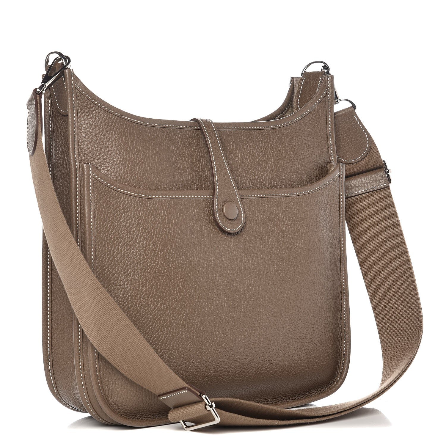 Hermes Taurillon Clemence Evelyne III PM Etoupe 10 of 15