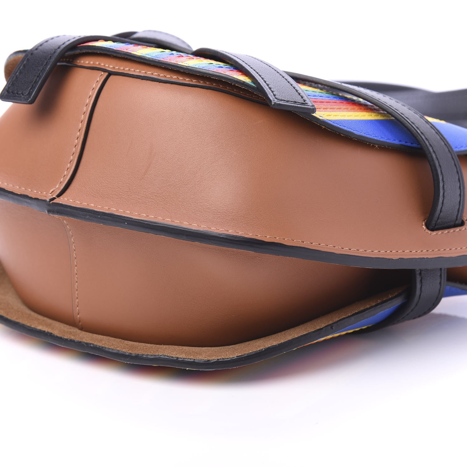 Loewe Calfskin Small Gate Crossbody Bag Rainbow Multicolor 7 of 9