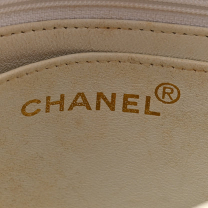 Chanel Caviar Diamond Stitched Square Flap Shoulder Bag White 6 of 15