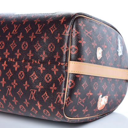 Louis Vuitton Catogram Speedy Bandouliere 30 Marron 10 of 10