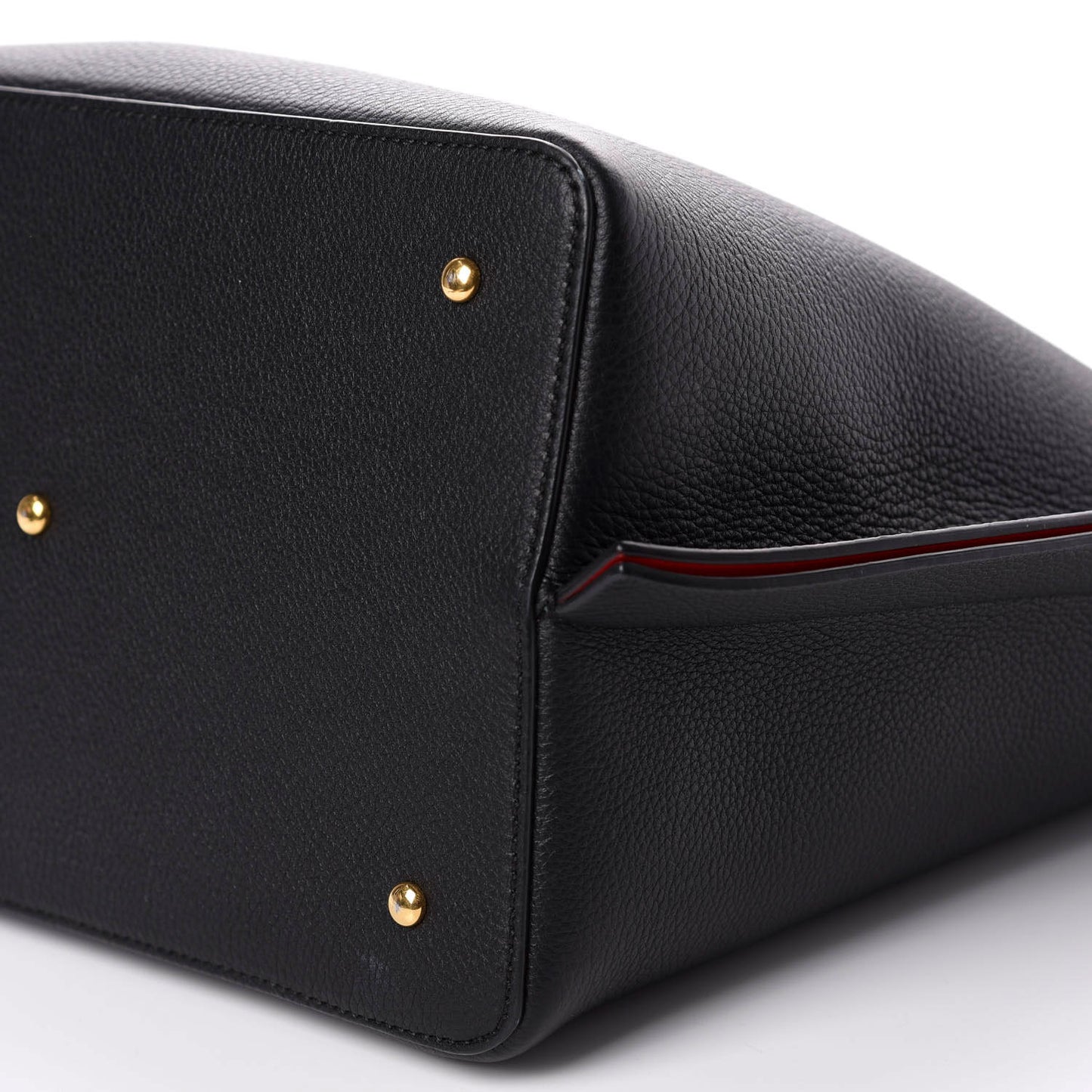 Grainy Calfskin Escape Hobo Bag Black
