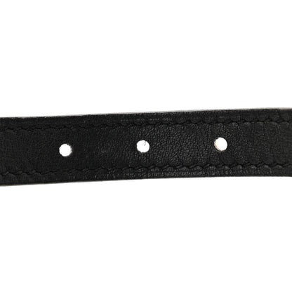 Hermes Swift Epsom 13mm Clou de Selle Belt 80 Black Orange 4 of 5