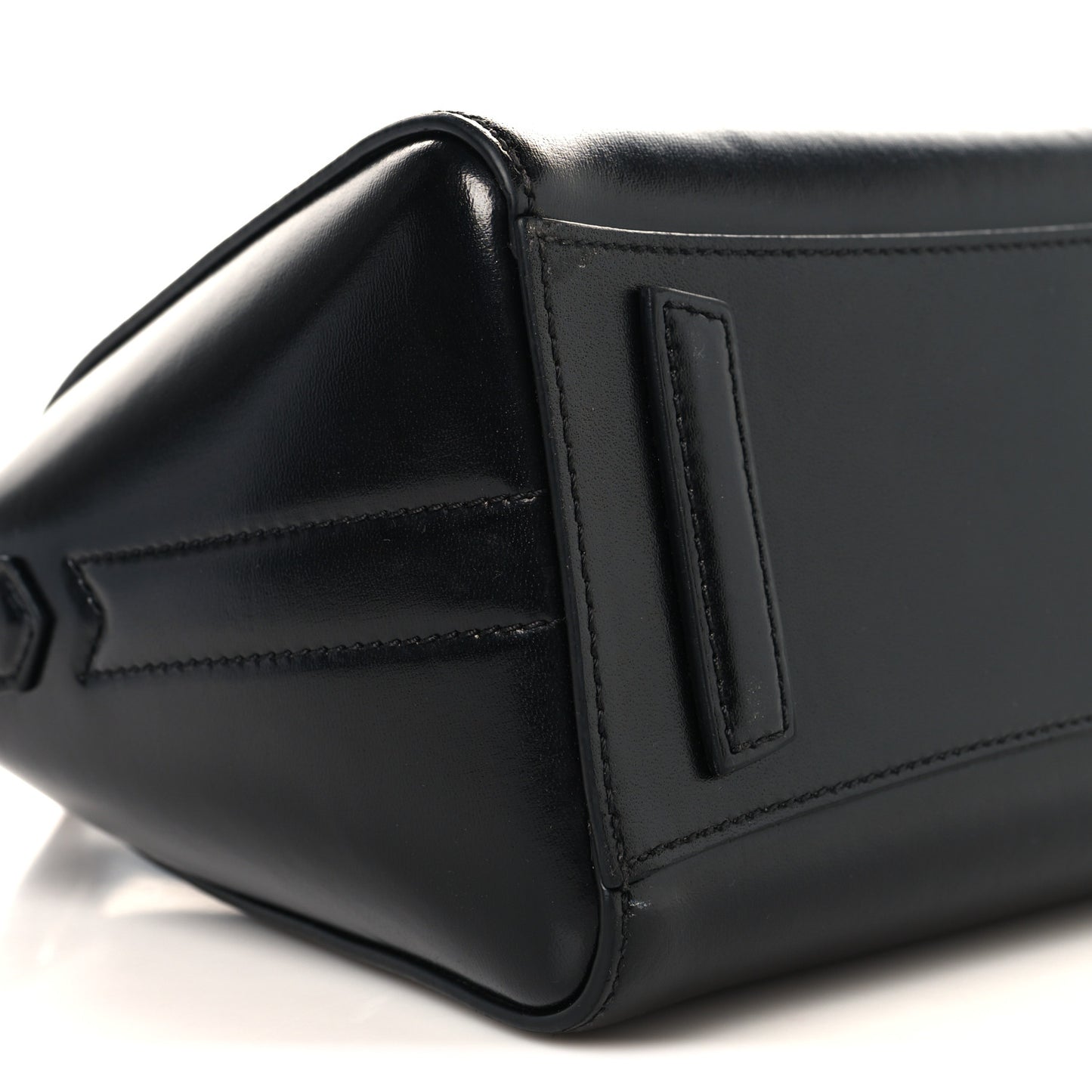 Shiny Lord Calfskin Mini Antigona Black