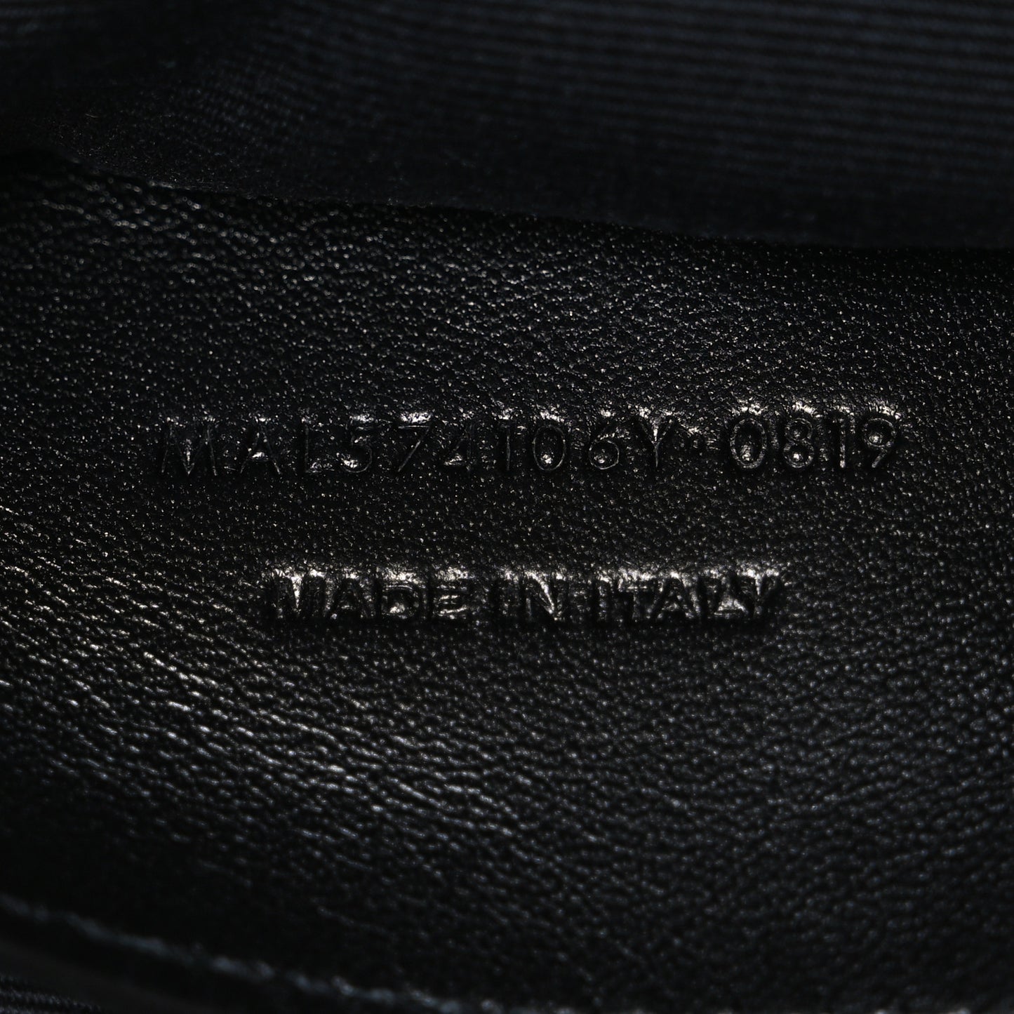 Calfskin Crocodile Embossed West Hollywood Monogram Fold-Over Dark Brown