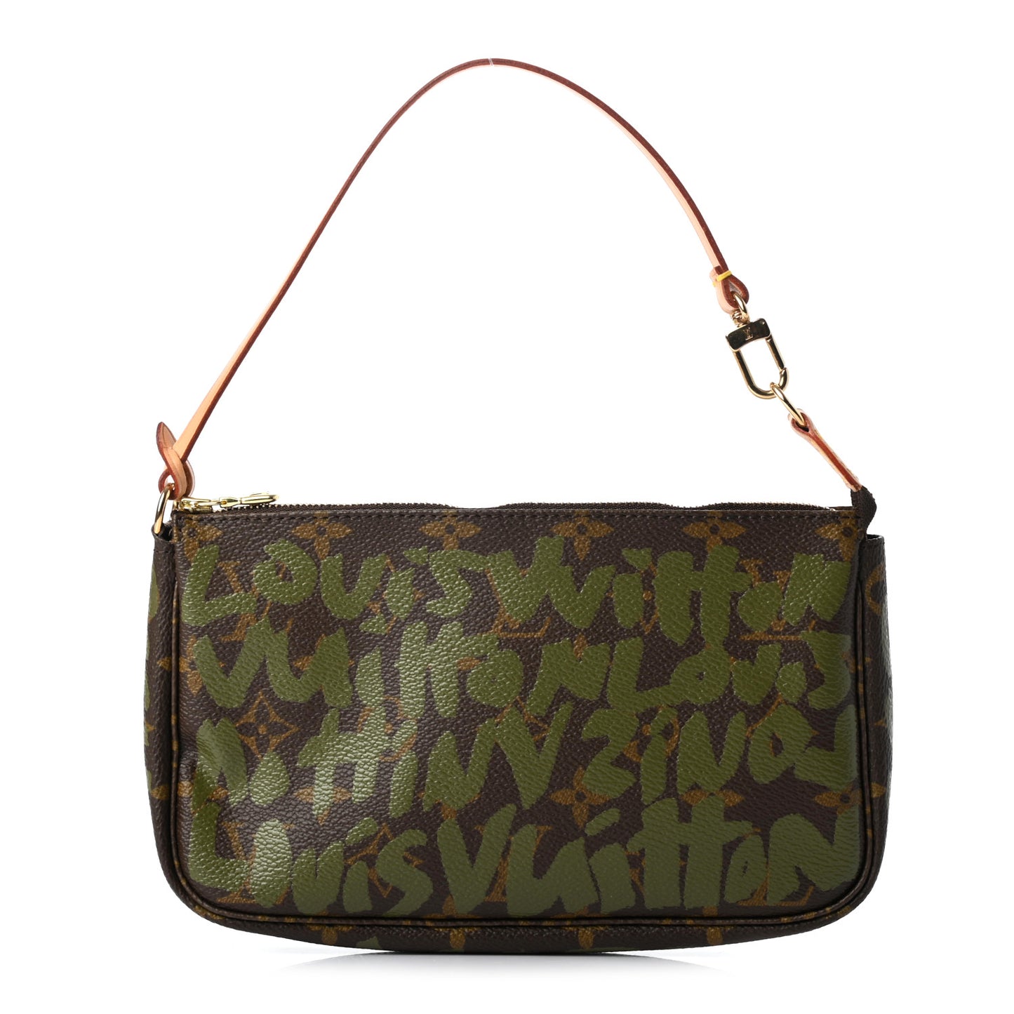 Monogram Graffiti Pochette Accessories Kaki