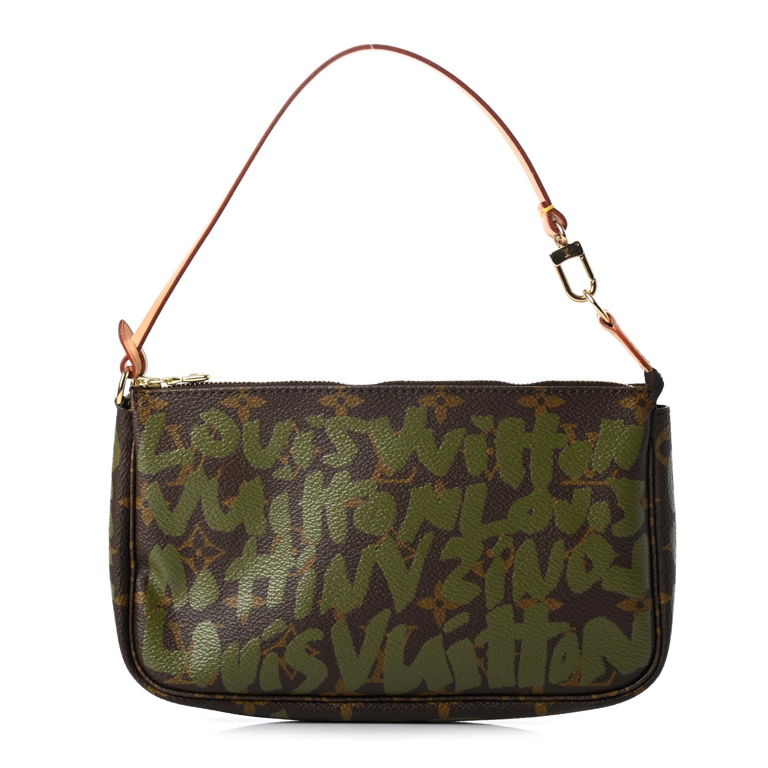 Louis Vuitton Monogram Graffiti Pochette Accessories Kaki 1 of 7