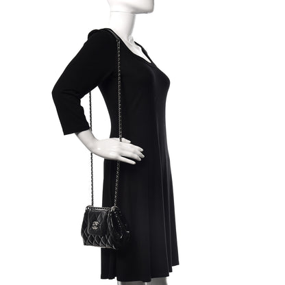 Chanel Patent Quilted Coco Shine Small Accordion Flap Black 2 of 10