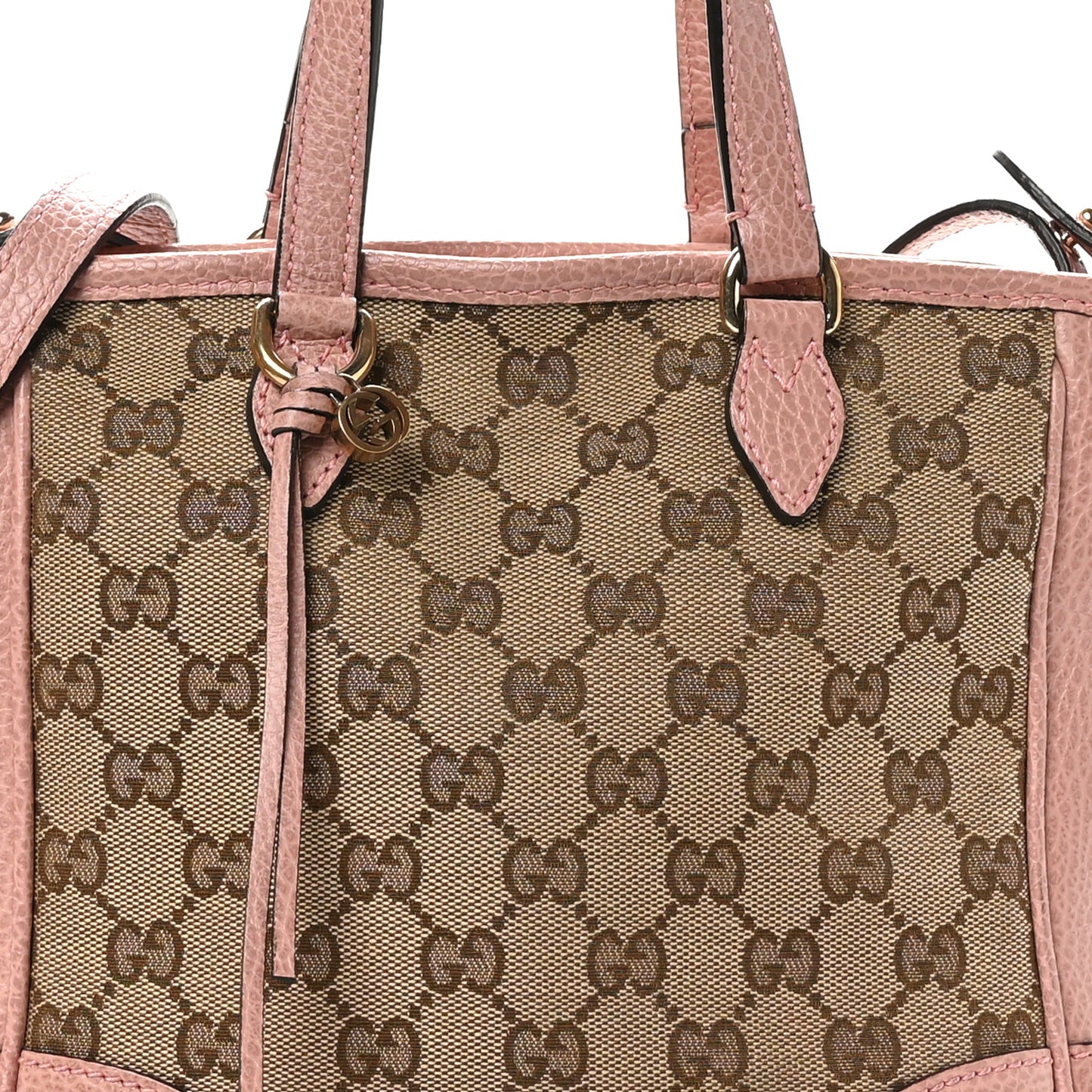 Monogram Small Bree Tote Beige Soft Pink