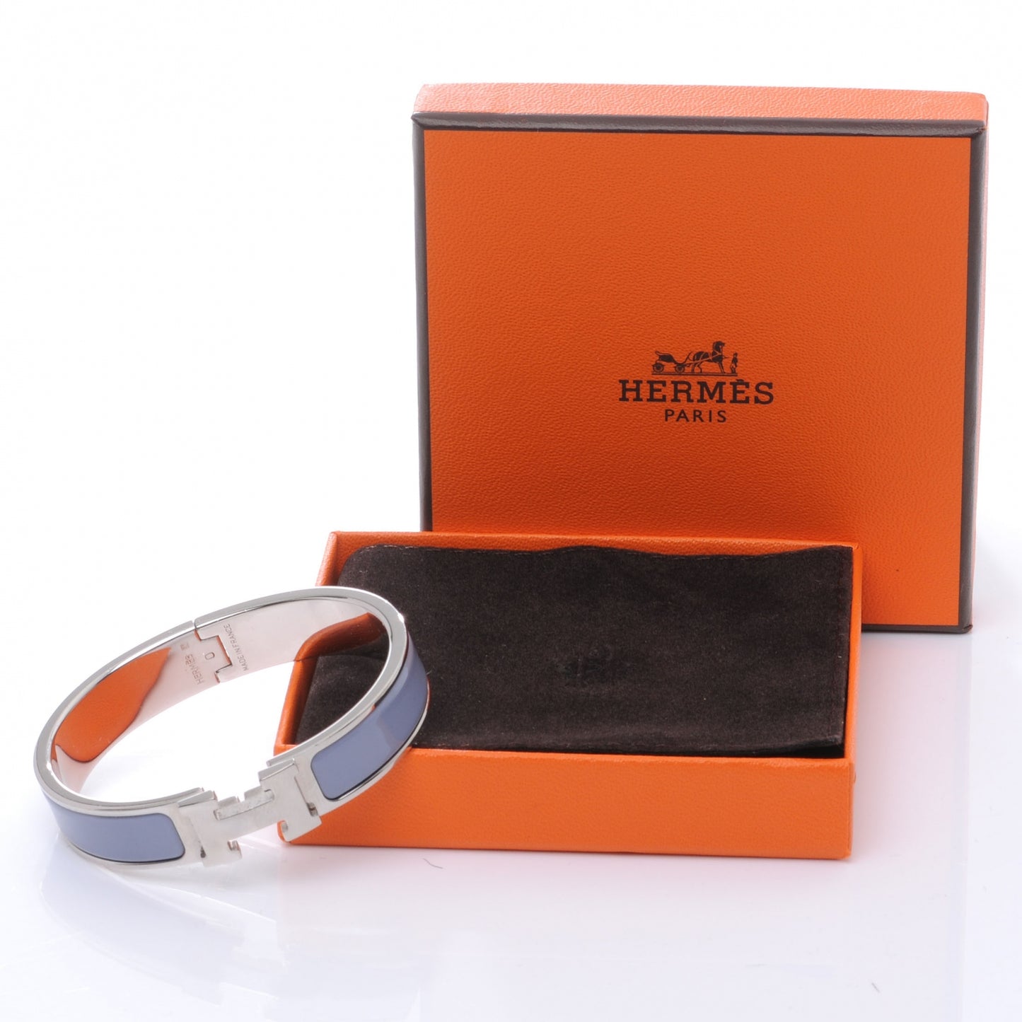 Narrow Enamel Clic Clac H Bracelet PM Lin