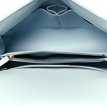 Chanel Caviar Quilted Small Coco Handle Flap Light Blue 5 of 14