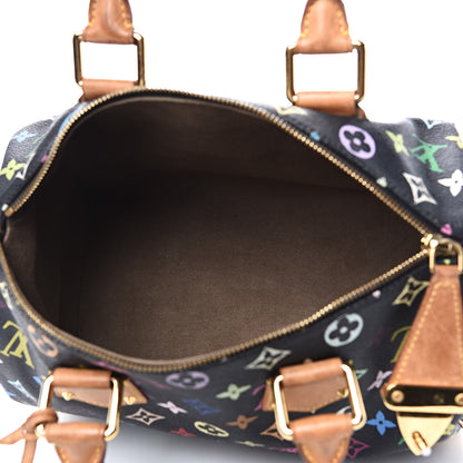 Louis Vuitton Monogram Multicolor Speedy 30 Black 5 of 13