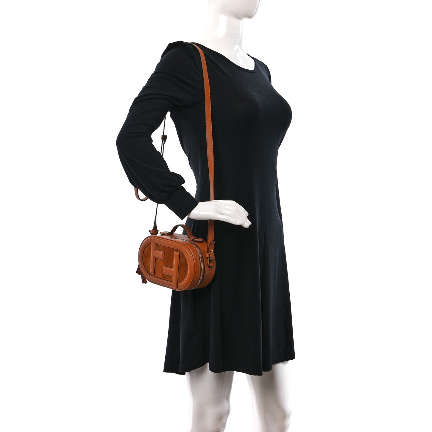 Vitello Grace Camoscio O'Lock Mini Camera Case Cuoio