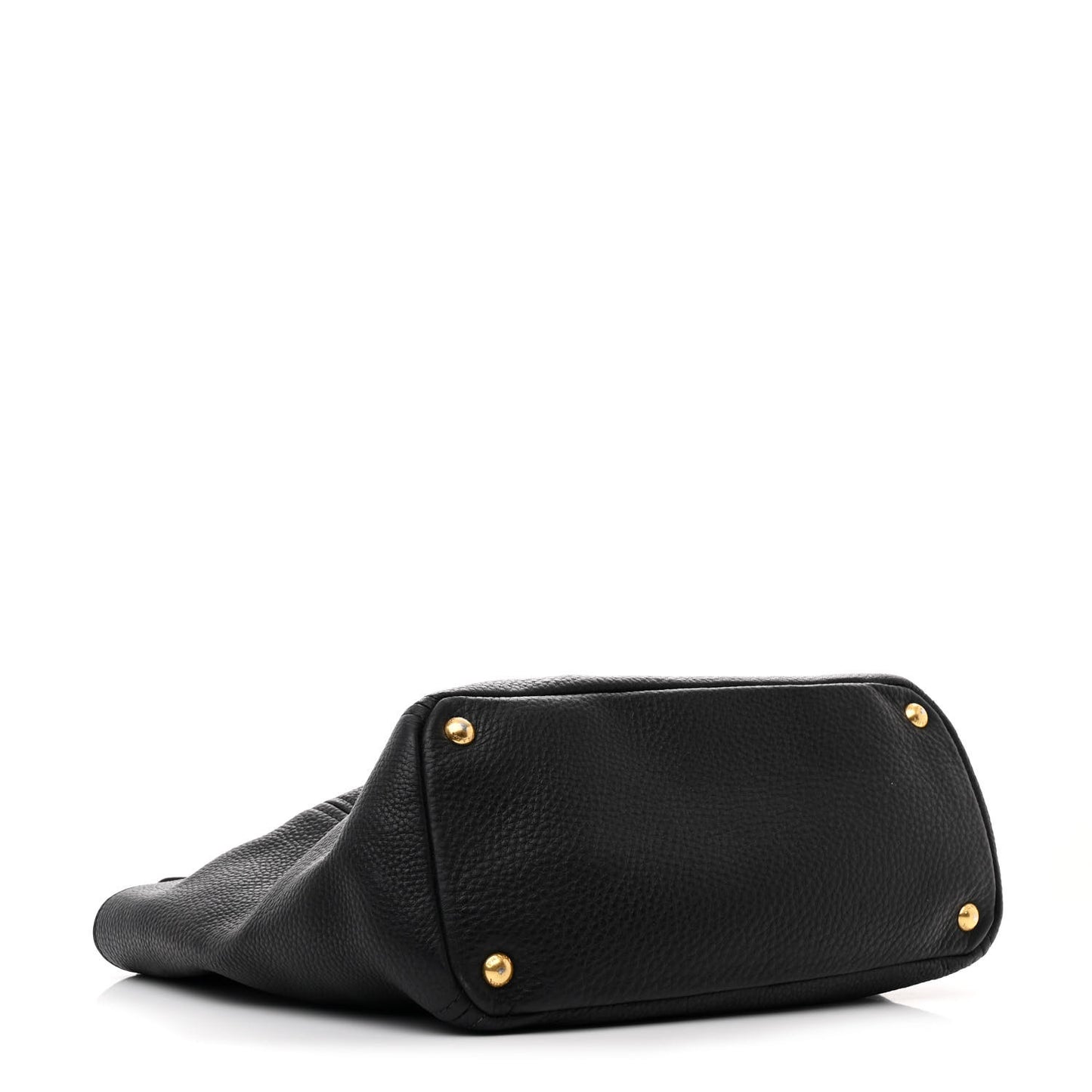 Vitello Daino Side Pocket Tote Black