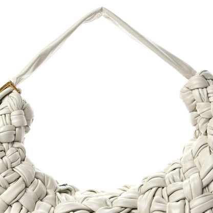Bottega Veneta Paper Calfskin Intrecciato Banana Hobo Plaster 10 of 10