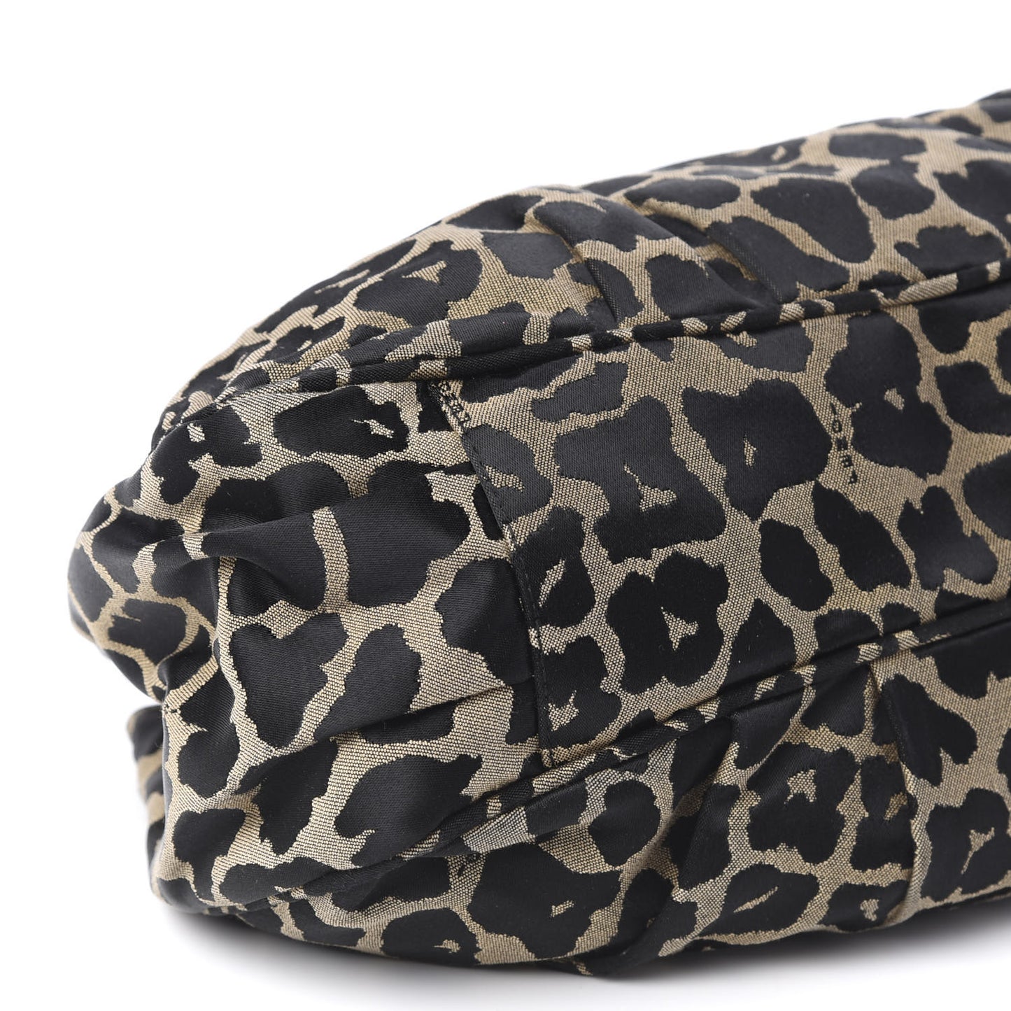 Jacquard Leopard Print Small Mia Tote Taupe Black