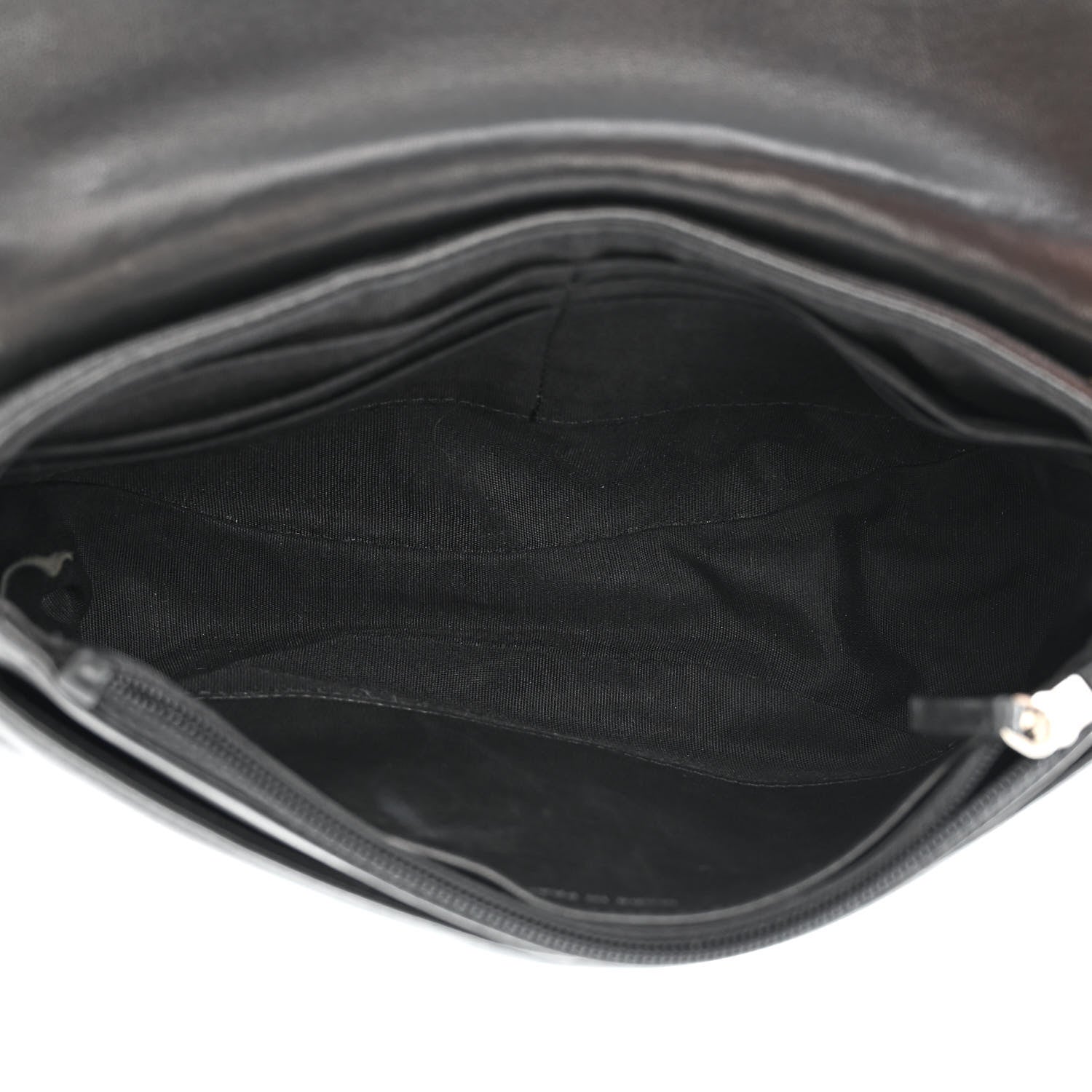 Chanel Lambskin Half Moon Wallet On Chain WOC Black 5 of 11