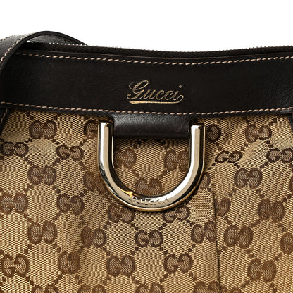 Gucci Monogram Small D Gold Ring Messenger Dark Brown 9 of 11