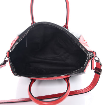 Givenchy Smooth Calfskin Star Embossed Medium Antigona Black Red 6 of 17
