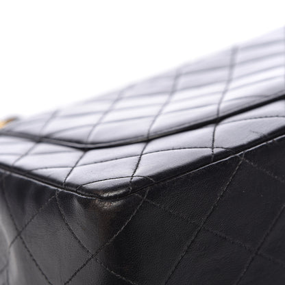 Chanel Lambskin Quilted Jumbo Single Flap Black 12 of 17