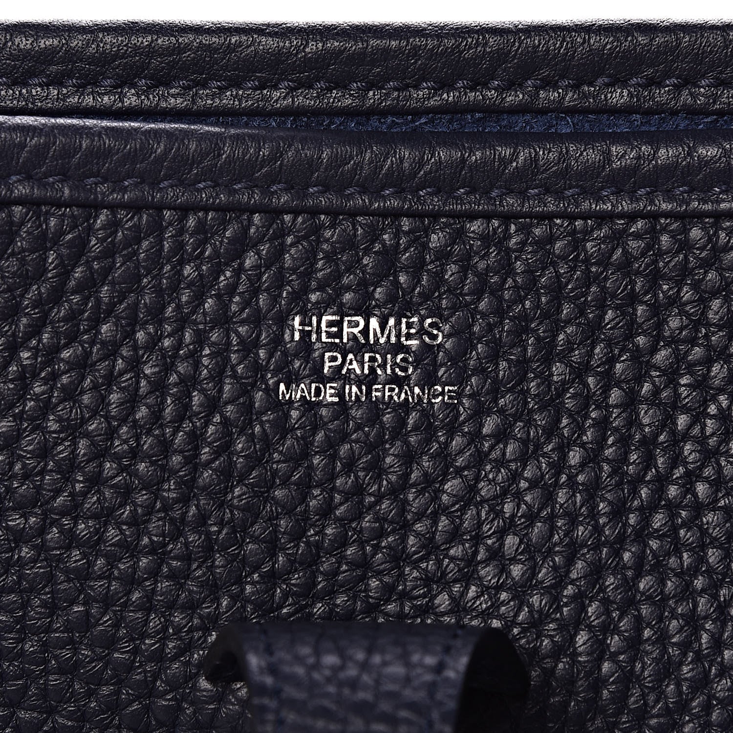 Hermes Taurillon Clemence Evelyne III PM Bleu Nuit 7 of 12