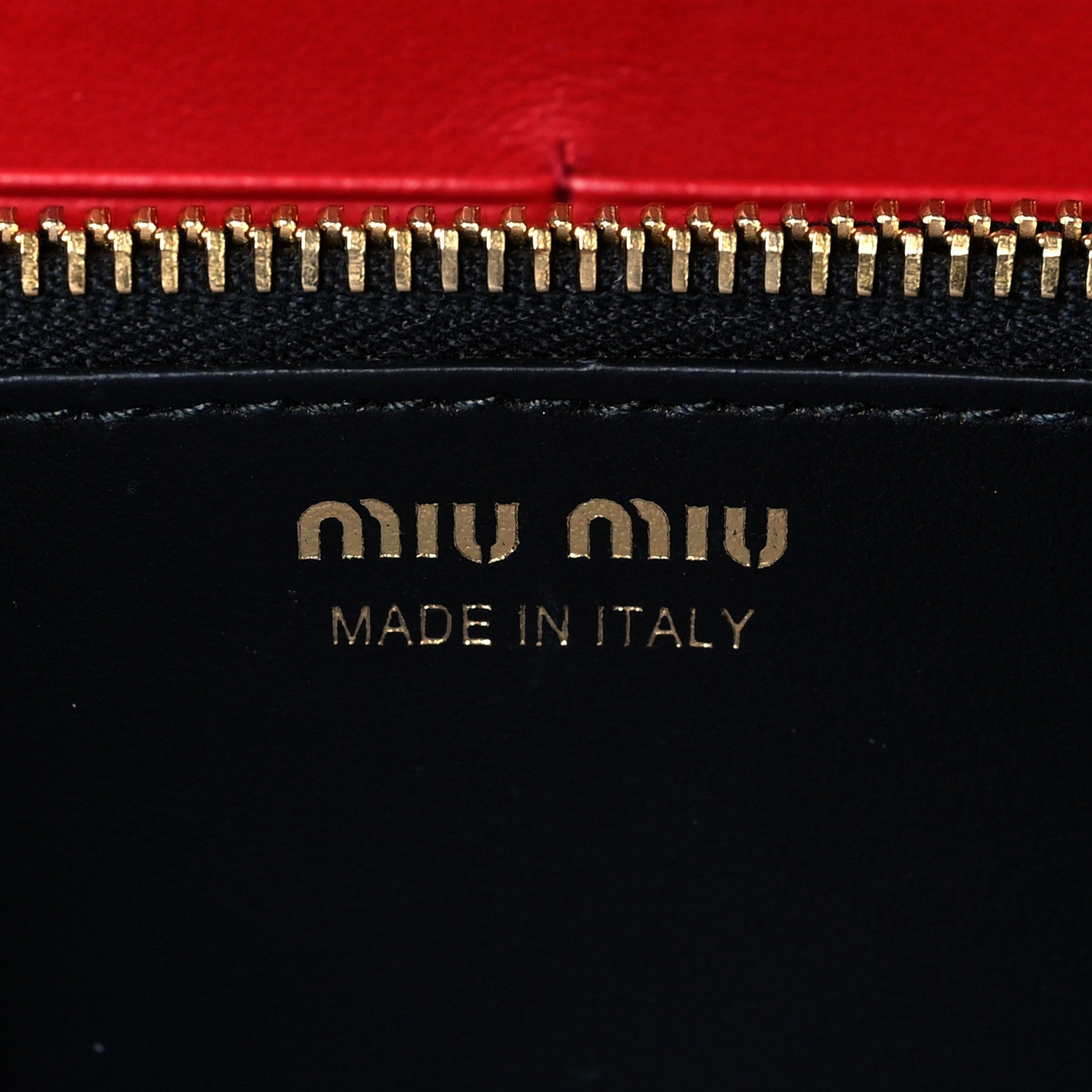 Miu Miu Soft Calfskin Bow Continental Wallet Rosso Black 7 of 8