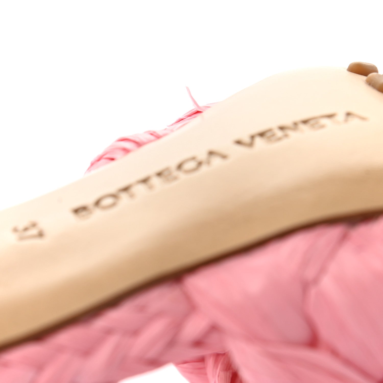 Bottega Veneta Raffia Twisted Intrecciato Stretch Mule Sandals 37 Blossom 8 of 9