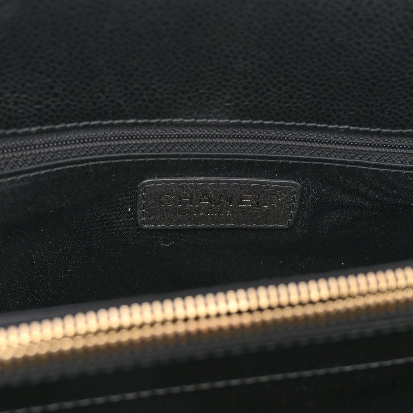 Caviar Quilted Grand Shopping Tote GST Black