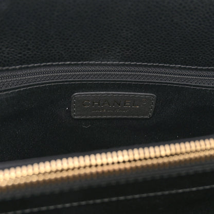 Chanel Caviar Quilted Grand Shopping Tote GST Black 6 of 12