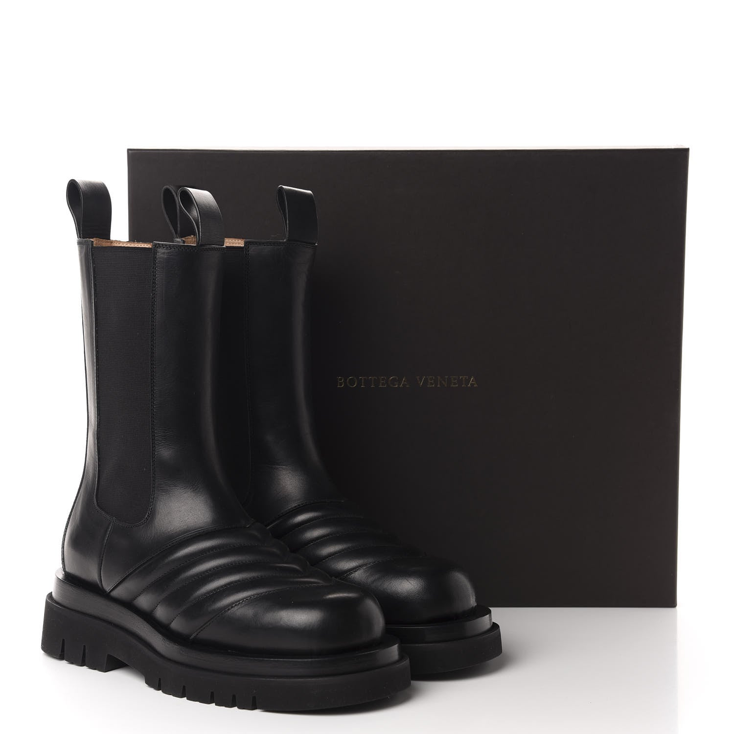 Bottega Veneta Calfskin Chelsea Boots 39 Black 10 of 10