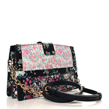 Louis Vuitton Calfskin Liberty Rose Trunk Clutch Black 3 of 10