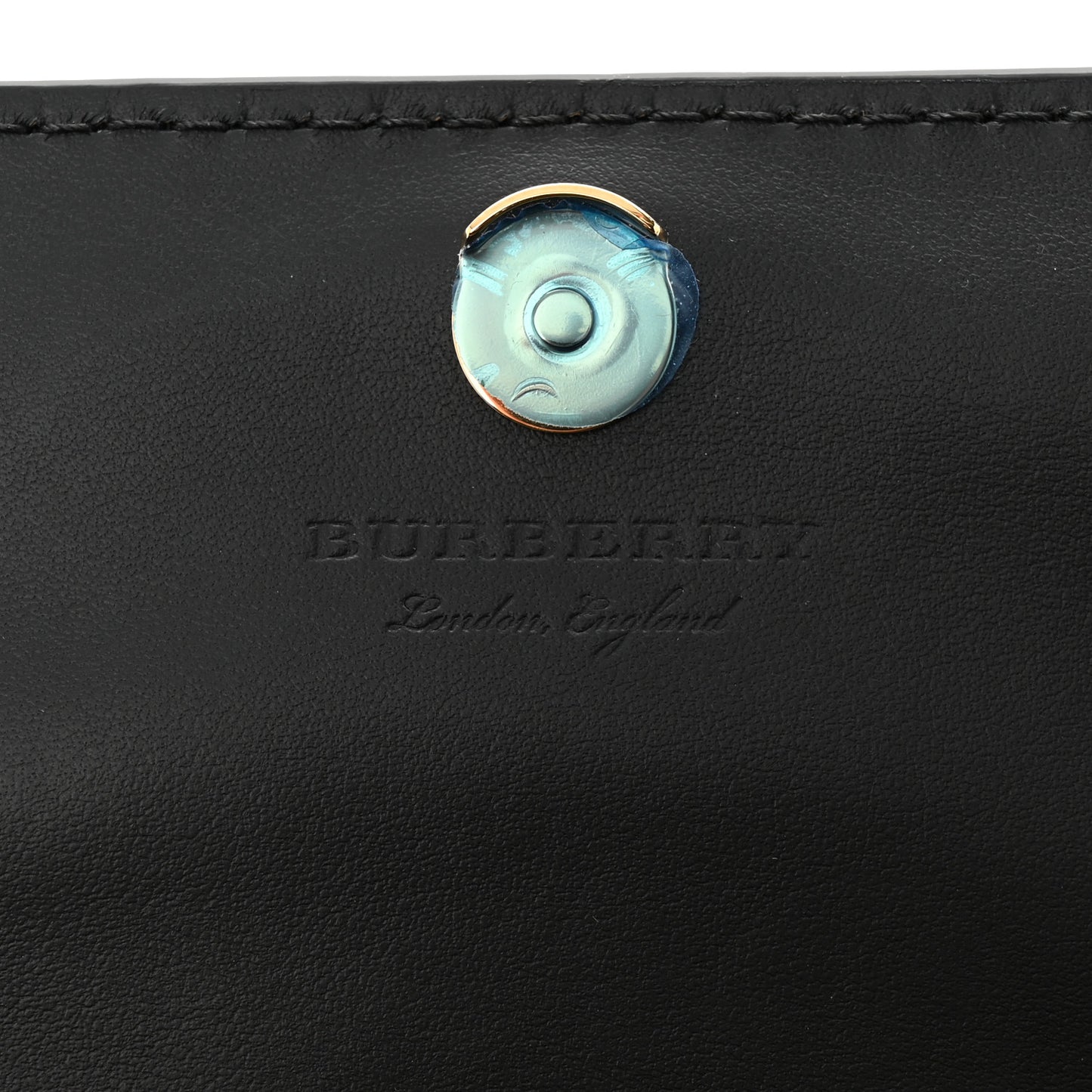 Derby Calfskin House Check Wallet On Chain Black