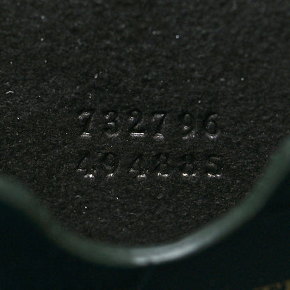 Alexander McQueen Glazed Calfskin Crocodile Embossed Small Skull Shoulder Bag Green 7 of 10