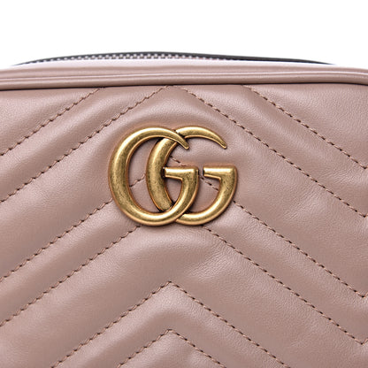 Gucci Calfskin Matelasse Mini GG Marmont Chain Shoulder Bag Porcelain Rose 11 of 11