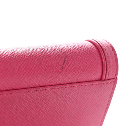 MCM Visetos Studded Compact Wallet Pink 8 of 9