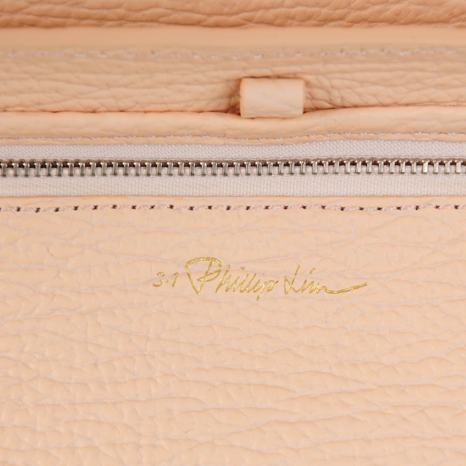 3.1 Phillip Lim 3.1 Textured Calfskin Medium Pashli Satchel White Peach 6 of 7