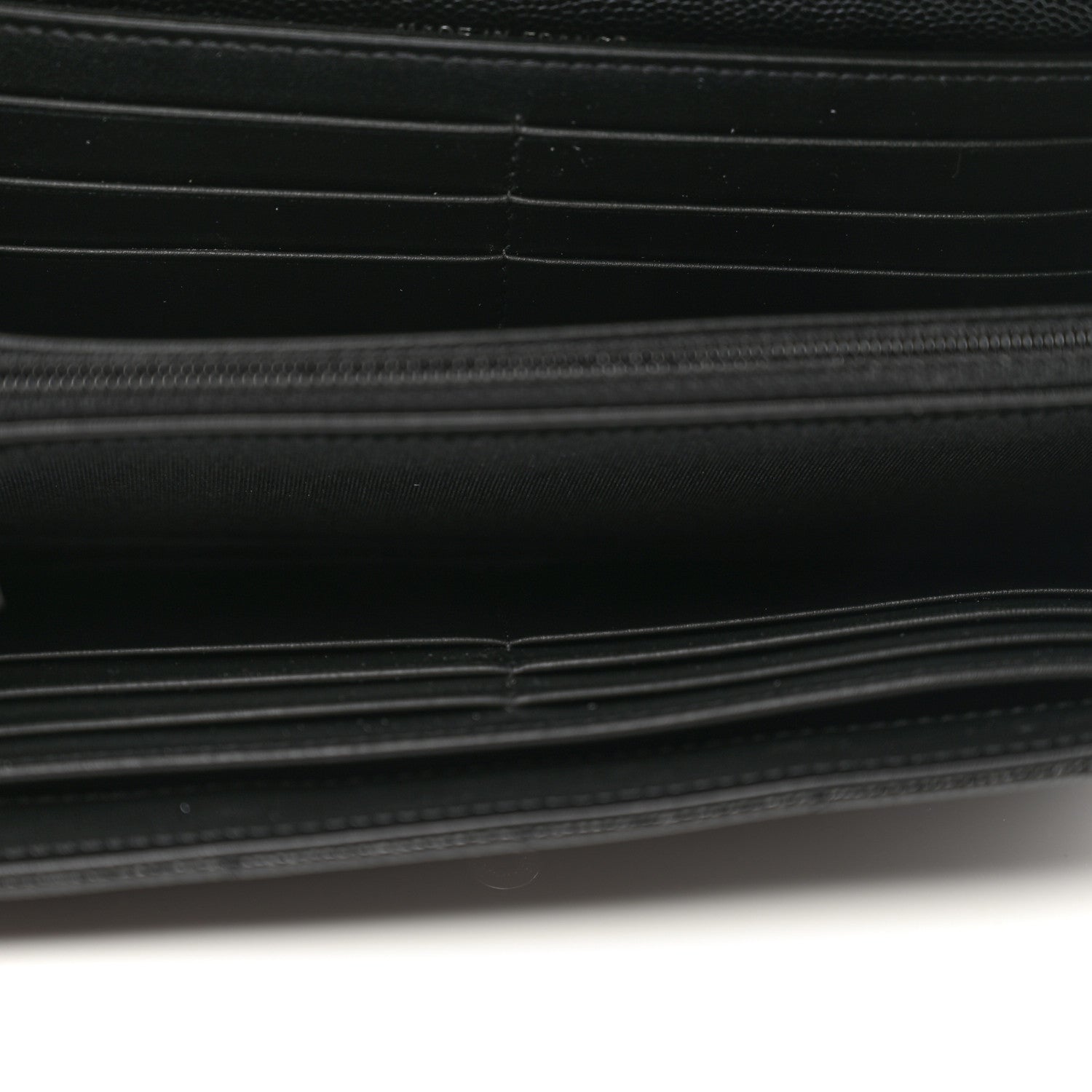 Chanel Caviar Quilted Large Boy Gusset Flap Wallet Black 5 of 10