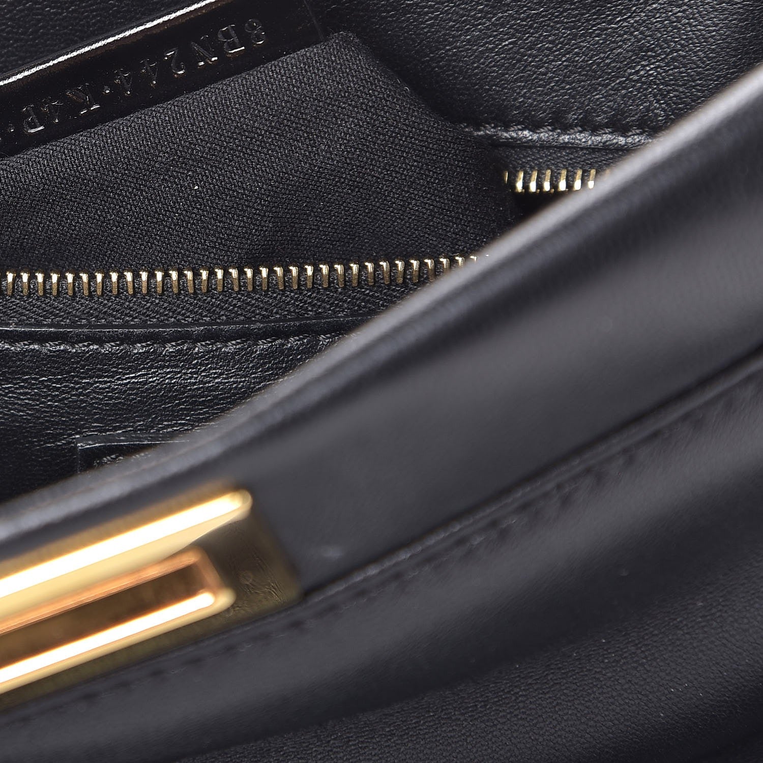 Fendi Nappa Mini Peekaboo Iconic Satchel Black 8 of 8