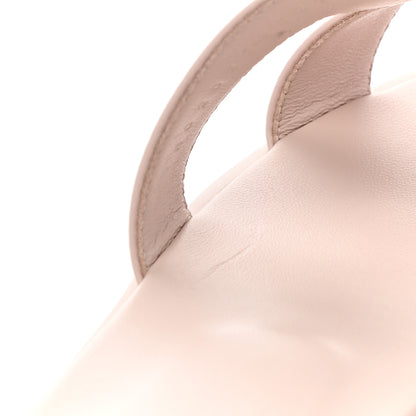 Hermes Box Calfskin Oran Sandals 38 Rose Pale 8 of 10