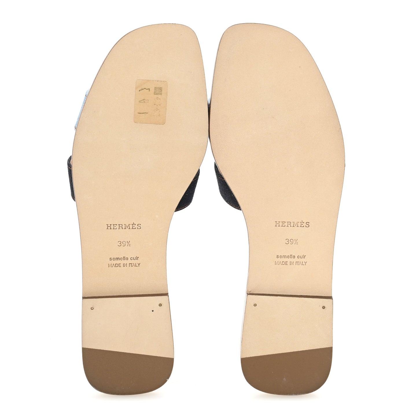Denim Canvas Oran Sandals 39.5 Bleu Brut Bleu Clair